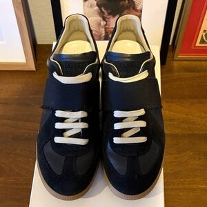 Maison Margiela Replica Elastic Band Trainers Sneakers GAT Black